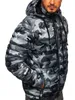 Herenjacks Zogaa modieuze mannen camouflage capuchon Zipper Warm katoenen jas L220830