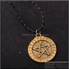 Pendant Necklaces Pentagram Necklace Religious Supernatural Statement Jewish Shield Star Of David Jewelry Best Friends Charm Yydhhome Dh5Lg