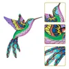 Figurine decorative Decorazioni per colibrì da parete Arte in metallo Scultura per esterni Decorazioni da appendere Decorazione per ornamento da giorno per recinzione da giardino per uccelli