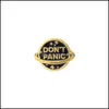 Broches Broches Dont Panic Épingles En Émail Personnalisé Golden Sier Planet Broche Revers Badge Sac Dessin Animé Simple Bijoux De Mode Frien Mjfashion Dhfdl