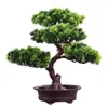 Flores decorativas Bonsai Tree Pot Plants Artificial Simulation Simulation Pots Ornamento Office Home Office