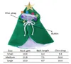 Pies Apparel Pet Costume Christmas Costume Puppy Xmas Cloak z gwiazdą i pompoms Cat Santa Cape Party Cosplay Sukienka dla kotów i małych średnich psów