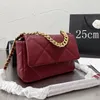 Kedjepåsar crossbody lyxdesigner varumärke väskor mode axel handväskor högkvalitativa kvinnor brevväska telefon plånbok metall totes