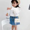 2022 Luxury Bijoux Designer Sac Qualit￩ Net Red Child's Messenger Messenger Cute Baby Girl Zero Wallet