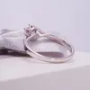 Anelli di nozze ad anello solitario 03ct taglio rotondo naturale naturale reale 100% diamomd anello di fidanzamento band band alone stile 10k oro bianco certificato 220829 220829