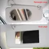 Interior Accessories 11 6.5cm Auto Sun-Shading Visor HD Mirrors Portable Car Makeup Mirror Universal Stainless Steel Car-styling