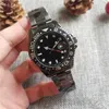 44 MM 4 pin watche relogio masculino erkek Lüks elbise tasarımcısı moda Siyah Kadran Takvim altın Bilezik Katlanır Toka Usta Erkek saatler