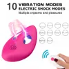 Articoli di bellezza Giocattoli sexy Per le donne Stimolatore clitorideo portatile Eletric Shock Invisibile Panty Vibratore Telecomando wireless Adulto