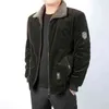 Männer Jacken 2022 Winter Männer Baumwolle Gefüttert Warm Lose Parka Mantel Lässig Cord Kurze Männliche Jacke Mann Solide Windjacke Zip kleidung L220830