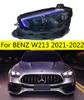 Luzes principais para benz w213 2021-2022 e200 e260 e300 atualização do farol do carro led sinal de volta faróis de condução de feixe alto