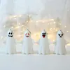 Decorazione di Halloween giocattolo portatile per bambini jack-o-lantern piccola bambola con testa fantasma pendente con decorazioni per luce notturna fantasma bianco