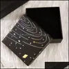 Jewelry Boxes Jewelry Display Box Starry Sky Pattern Gift Case For Bracelet Necklace Ring Packaging Present Wedding Bride Organizer W Dhy1C