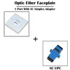 Sprzęt światłowodowy 10 sztuk 1 Port Sc Simplex Flalplate z adapterem UPC/APC SM pojedynczy tryb Ethernet FTTH FTTD Networking