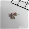 Colares pendentes S1823 Jóias de moda colorf Diy Glass Ball Pingente Bag Bag Tela Coloque Brias Acessórios C3 Drop Deliv Dhag4