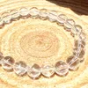 MG1583 Strand 8 MM RARE Satyaloka Clair Azeztulite Bracelet Femmes Hommes Pure Lumière Blanche Sainte Pierre Bracelet Flux D'énergie Jewelry307O