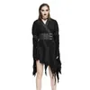 Robes décontractées punk woomen robe noire noire une pièce femme manches longues canettes de la fête de la fête de la fête