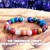 MG1593 Strang Kristalle Edelstein Perlen Armband Mix Chakra Handgelenk Mala Balance Armband Hochwertiger Energieschutzschmuck