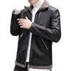 Men039s Trench Coats Winter Leather Jacket Male Warm Outwear Lapel Men Casual Fashion Classic Motor Jackets MenMen039s4186519