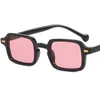 Mode zonnebrillen unisex rijst nagels zonnebril vierkante adumbrale anti-uv bril eenvoudig