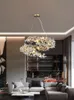 100% koperen spiraalvormige kroonluchters Lichten armatuur Romantische sneeuwvlok hanger kroonluchter Licht American Art Deco Design Hanging Lamp European Luxury Droplight D120cm