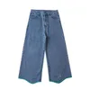 Женские джинсы Bebobsons весна летние дизайн с высокой талией женские джинсовые брюки с широкими ногами милые маленькие утки вышивая вышивка до лодыжки длины
