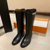 Boots Fashion Winter Gracks Женские черные коричневые коленные добычи, дамы