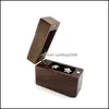 Jewelry Boxes Wood Ring Bearer Boxes Wedding Engagement Holder Box Jewelry Favor Gift 488 H1 Drop Delivery 2021 Packaging Display Cars Dhgst