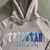 Erkek Trailsuit Trapstar Giyim Aktif Giyim Hoodie Moda Çok yönlü ceket Lüks Tasarımcı Tasarım İşlemeli Mektuplar Buz Mavi Yüksek