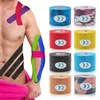 Ellenbogen-Knie-Pads, Logy-Tape-Griff, sportliche Erholung, elastisches Polster, Muskelschmerzlinderung, Stützverband, Fitness, 220830