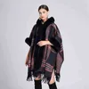 Women039s Cape Autumn and Winter New Imitation Rex Rabbit päls krage huva sjalmantel damer ullrock T2208312272893