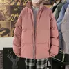 Herenjacks 2022 Mens Harajuku Kleurrijke bubbel Warm Winter Men Streetwear Hip Hop Parka Koreaans Zwart Dikke Vrouw M-5XL L220830