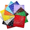 Bandanas Moda Hip Hop Unisex Bandana Sport Headwear Paisley Wrist Hairwrap Doble cara Head Wrap Bufanda