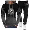 Survêtements pour hommes Vintage Glory Bounds Motorcycle USA Imprimer Hommes Survêtement Set Sweat à capuche Pantalon Deux pièces Costume Printemps Sweats à capuche Sweatpant