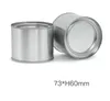 250ml Aluminum Can Tin Coffee tea Packaging Jar Lip Balm Container Empty Candle Jars Metal Cream Pot Box SN4113
