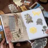 Confezione regalo 60 pezzi grandi adesivi in lamina d'oro Set adesivi Washi con fiori e foglie per scrapbooking per bambini fai da te arte e artigianato journaling