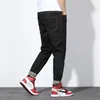 الجينز للرجال رجال الربيع Summber Black Skinny 2022 Denim Hop Hop Streetwear Trouders بالإضافة إلى الولايات المتحدة الأمريكية حجم W 30-44 46 48
