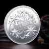 Artes y artesanías, alta calidad, nueva moneda conmemorativa de Papá Noel de Navidad, recuerdo de oro y plata, arte coleccionable