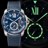 11 Cartler Calibre Men039s Orologio meccanico automatico Data Quadrante lavoro 42mm Acciaio solido Casual Outdoor Luminous7225492