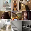 Duvar lambası Sanatiy gömme LED merdiven kutusu ışığı AC85-265V Adım Koridor Koridoru Aydınlatma Kapalı Beyaz Kabuk