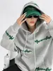 Kadın Hoodies Sweatshirts İlkbahar ve Sonbahar Marka İşlemeli Kapüşonlu Kazak Kadınlar Tasarım Sense Kızarmış Sokak Gevşek 220830