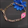 Bedelarmbanden S2305 mode sieraden Turkish Symbol Evil Eye Bracelet Figaro kettingarmbanden C3 Drop Delivery 2021 Dhseller2010 DHWNV