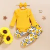 Roupas de roupas de roupas de bebê floral conjunto 3 6 meses nascidos no verão infantil infantil infantil sffit 220830