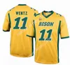 American College Football Wear American College Football Wear 2022 NCAA NDSU North Dakota State Bison Stitched Football Jersey 48 Mike Florentine 41 Kaedin Steindo