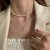 Łańcuchy przybycia modne c nieregularne naszyjniki Ins Koreańskie naszyjniki dla kobiet 2022 Trend moda biżuteria przyjęcie urodzinowe