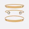 Unisex Love 3 кусочки браслеты модные браслеты для мужчин Женщины -ювелирные изделия Регулируемое ожерелье 1 цвета с коробкой подруги подарок 2740