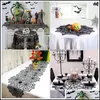 Altre forniture per feste festive Altre forniture per feste festive Halloween Taplak Meja Laba-Laba Web Kap Lampu Per 220823 Drop Delivery 2 Dhf2C