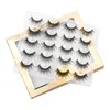 Handmade Reusable Multilayer False Eyelashes Naturally Soft and Delicate Crisscross Thick Mink Fake Lashes Curly Eyelash Extensions with Luxury Packing Box DHL