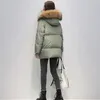 Kvinnor Down Parkas Warm Thothen Loose Jacka Kvinnor Vinter Kort huva päls krage Cotton Coat Korean Kvinna Basic 220831