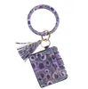 Portachiavi firmati Borsa Portafogli Stampa leopardata Bracciale in pelle PU Portachiavi Porta carte di credito Bracciale Nappe Portachiavi Borsa Lady DD205