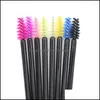 Makeup Brushes Makeup Brushes 50 Pcs Disposable Eyelash Brush Short Mini Comb Extension Eyebrow Eye Lashes Cosmetic Tool Drop Deliver Dhbzh